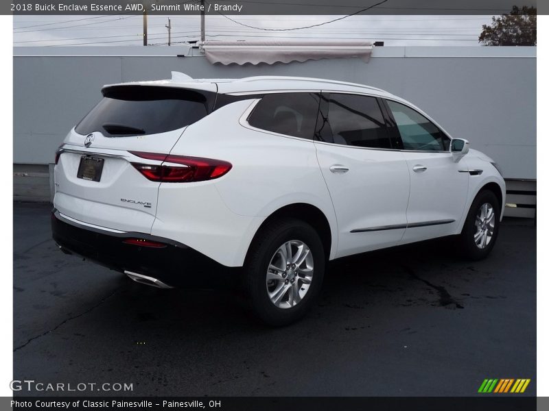 Summit White / Brandy 2018 Buick Enclave Essence AWD