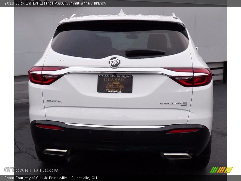 Summit White / Brandy 2018 Buick Enclave Essence AWD