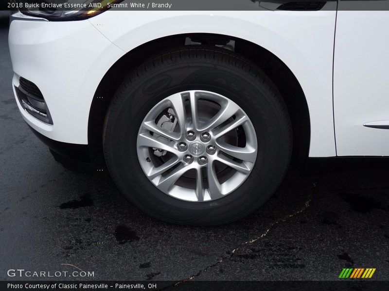 Summit White / Brandy 2018 Buick Enclave Essence AWD