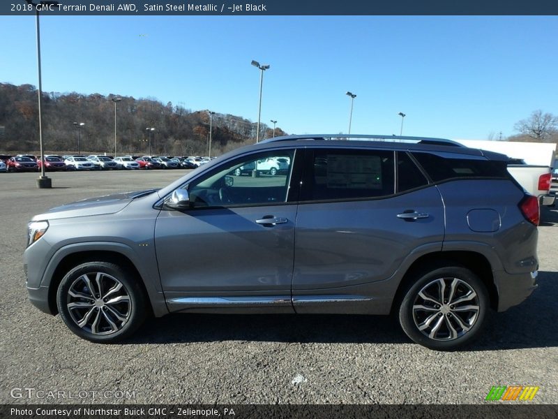 Satin Steel Metallic / ­Jet Black 2018 GMC Terrain Denali AWD
