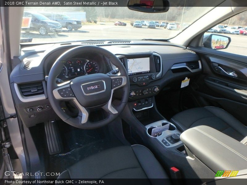 Satin Steel Metallic / ­Jet Black 2018 GMC Terrain Denali AWD