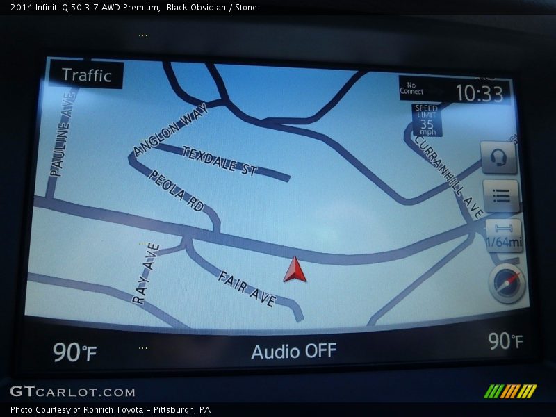 Black Obsidian / Stone 2014 Infiniti Q 50 3.7 AWD Premium