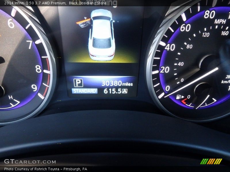 Black Obsidian / Stone 2014 Infiniti Q 50 3.7 AWD Premium
