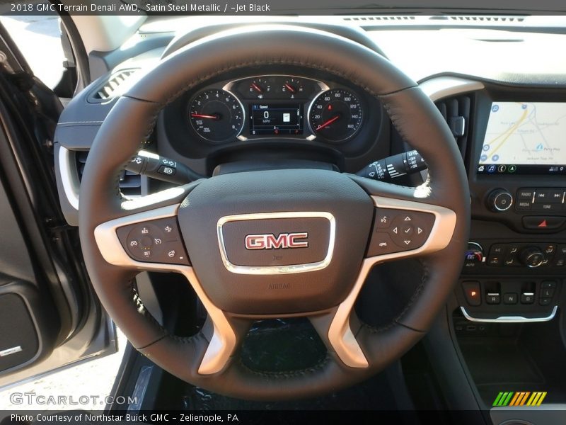 Satin Steel Metallic / ­Jet Black 2018 GMC Terrain Denali AWD