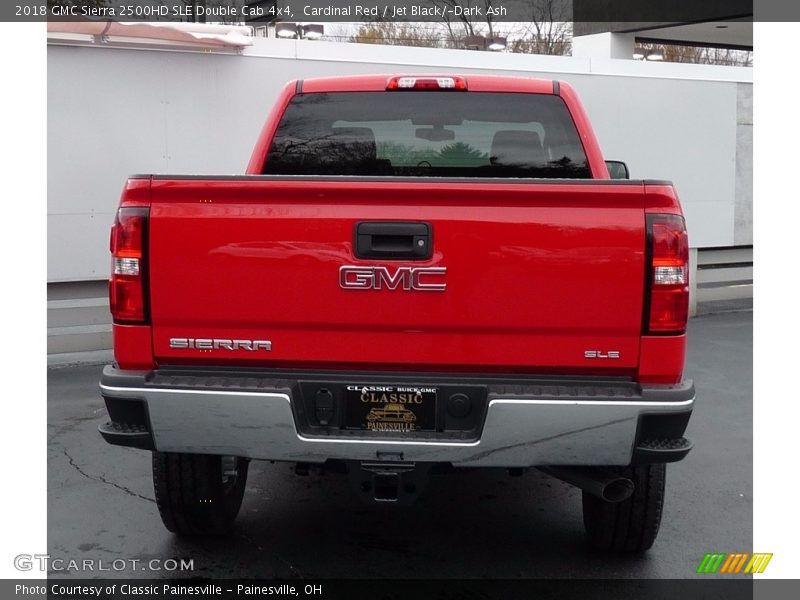 Cardinal Red / Jet Black/­Dark Ash 2018 GMC Sierra 2500HD SLE Double Cab 4x4