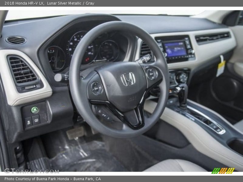 Lunar Silver Metallic / Gray 2018 Honda HR-V LX