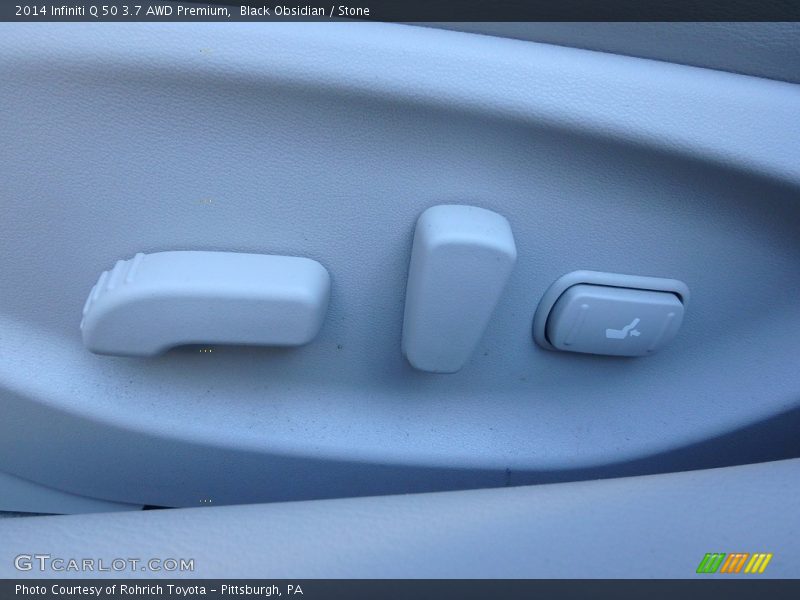 Black Obsidian / Stone 2014 Infiniti Q 50 3.7 AWD Premium