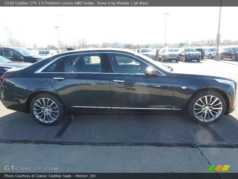 Stone Gray Metallic / Jet Black 2018 Cadillac CT6 3.6 Premium Luxury AWD Sedan