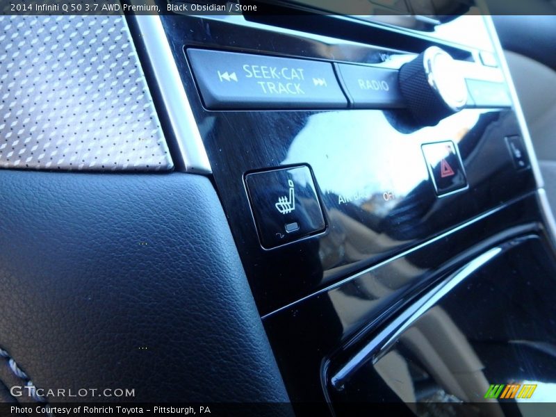 Black Obsidian / Stone 2014 Infiniti Q 50 3.7 AWD Premium