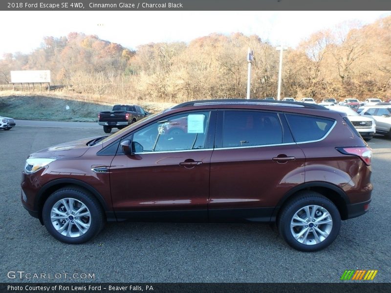 Cinnamon Glaze / Charcoal Black 2018 Ford Escape SE 4WD
