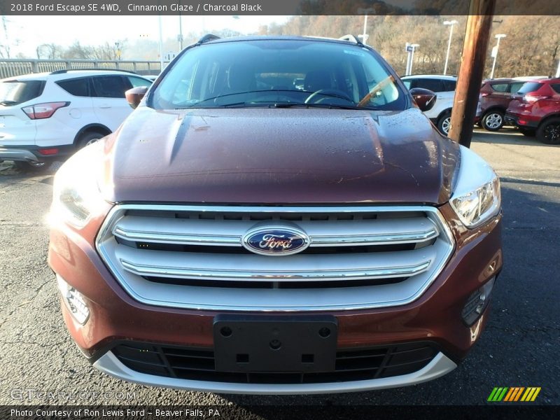 Cinnamon Glaze / Charcoal Black 2018 Ford Escape SE 4WD