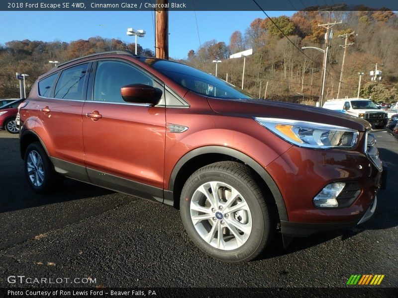 Cinnamon Glaze / Charcoal Black 2018 Ford Escape SE 4WD