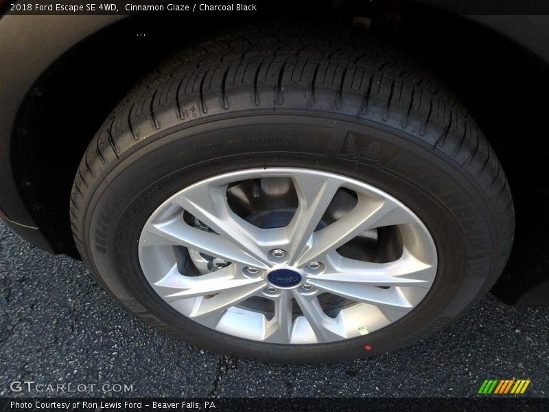 Cinnamon Glaze / Charcoal Black 2018 Ford Escape SE 4WD