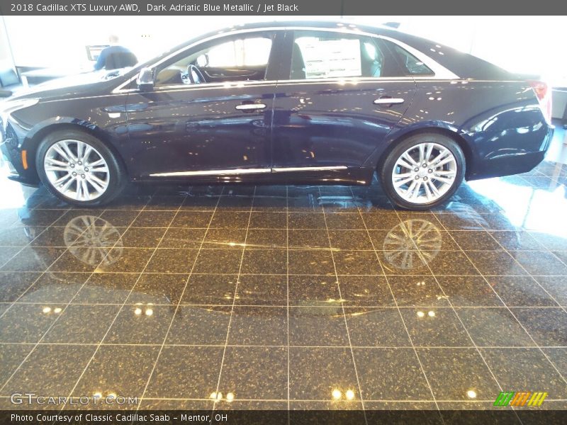 Dark Adriatic Blue Metallic / Jet Black 2018 Cadillac XTS Luxury AWD