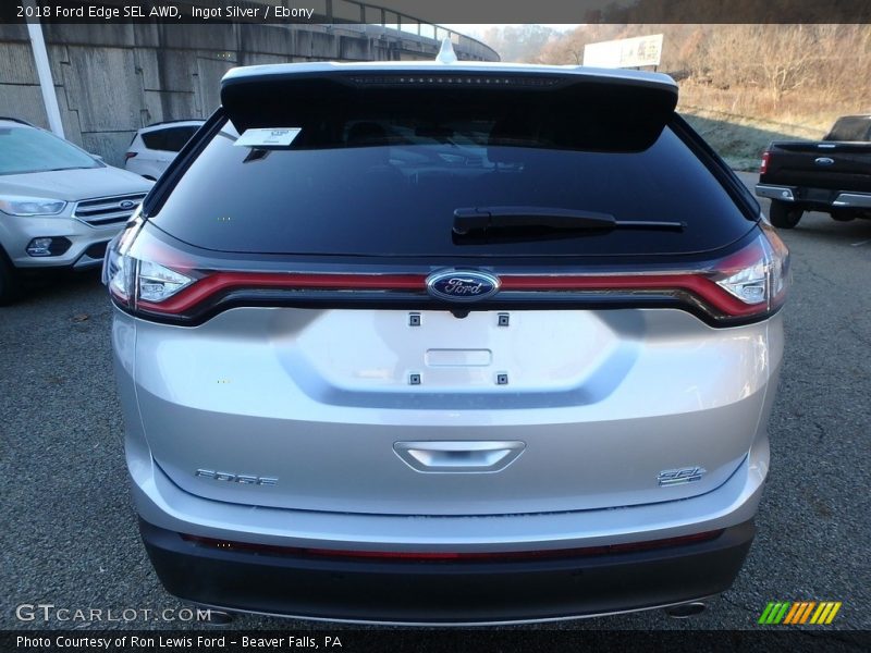 Ingot Silver / Ebony 2018 Ford Edge SEL AWD