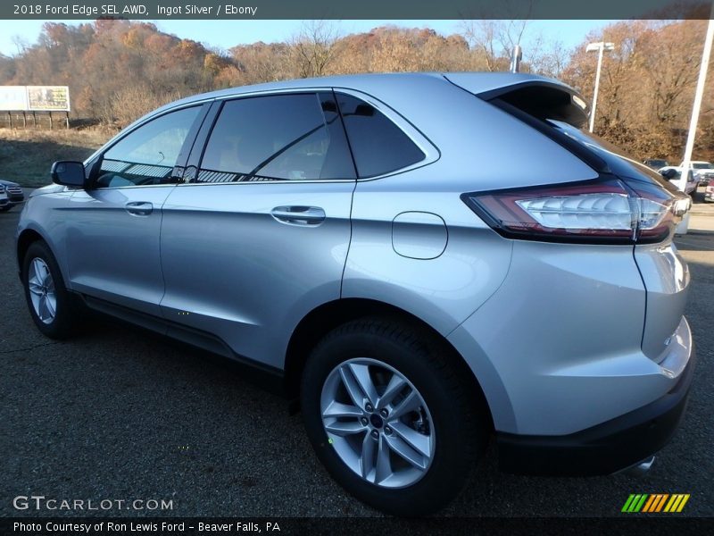 Ingot Silver / Ebony 2018 Ford Edge SEL AWD