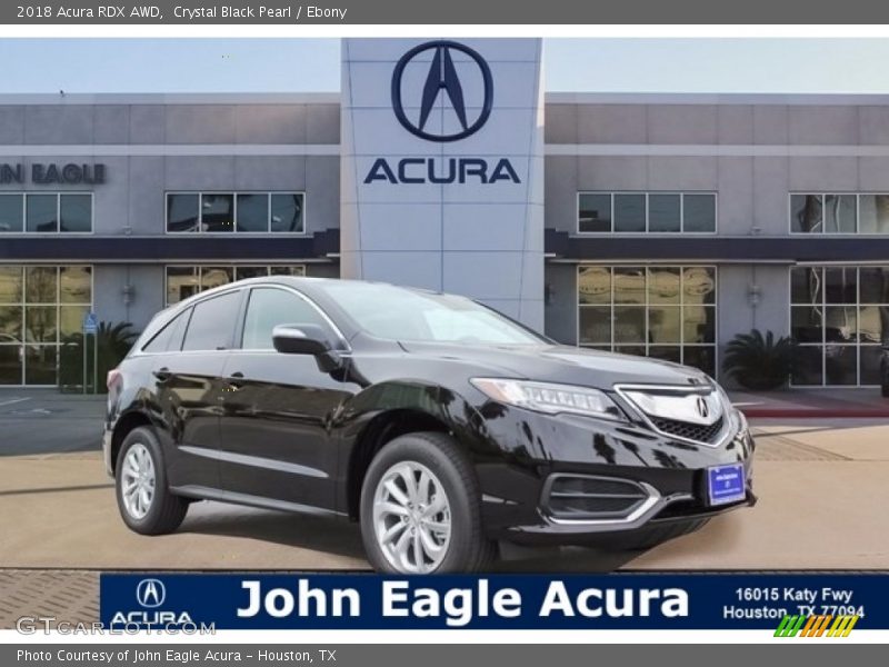 Crystal Black Pearl / Ebony 2018 Acura RDX AWD