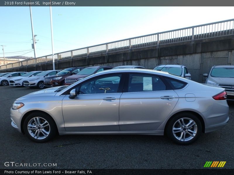 Ingot Silver / Ebony 2018 Ford Fusion SE