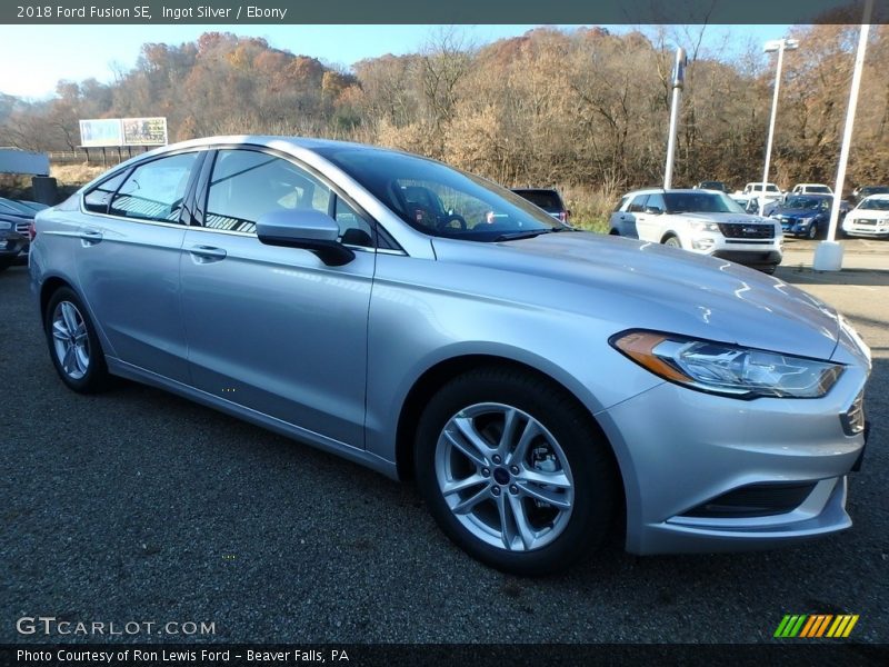 Ingot Silver / Ebony 2018 Ford Fusion SE