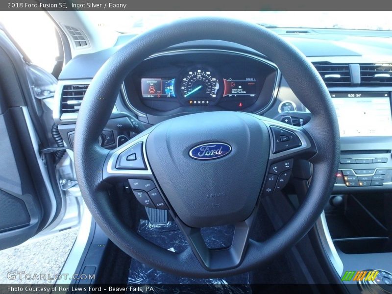 Ingot Silver / Ebony 2018 Ford Fusion SE