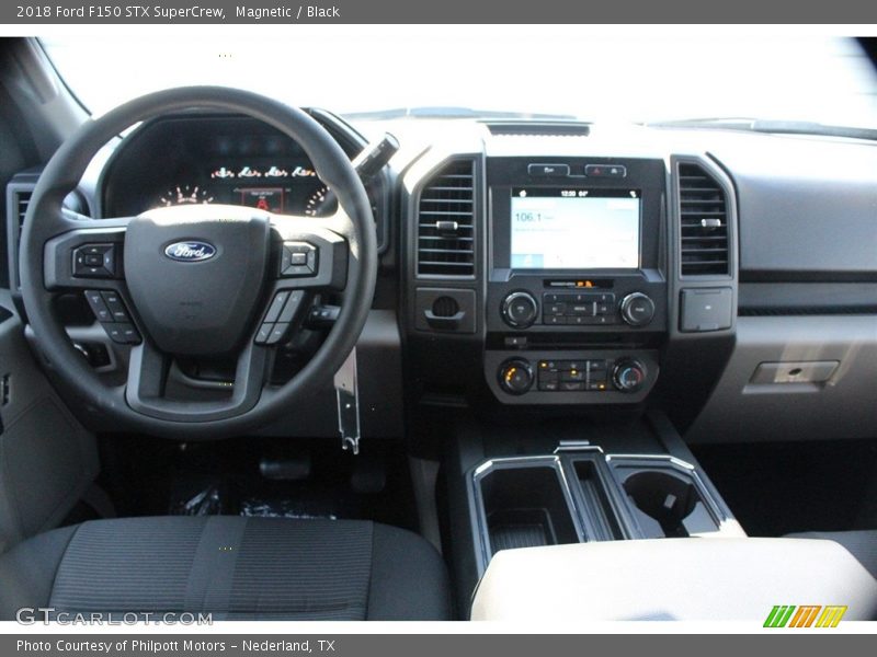 Magnetic / Black 2018 Ford F150 STX SuperCrew