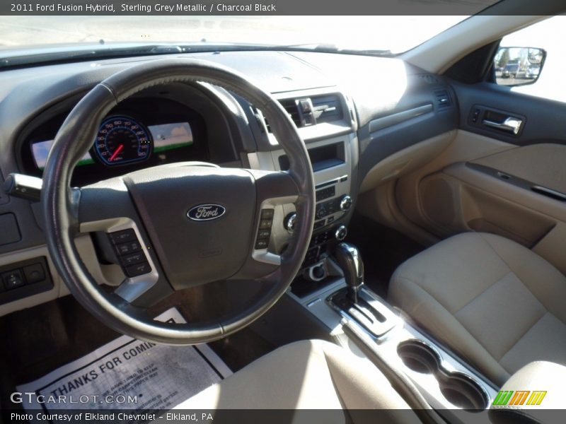 Sterling Grey Metallic / Charcoal Black 2011 Ford Fusion Hybrid