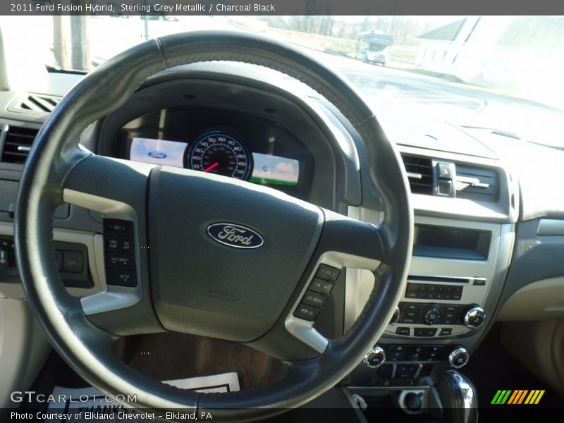 Sterling Grey Metallic / Charcoal Black 2011 Ford Fusion Hybrid