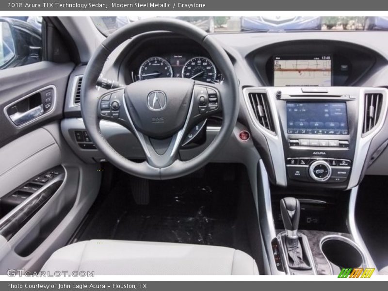 Modern Steel Metallic / Graystone 2018 Acura TLX Technology Sedan