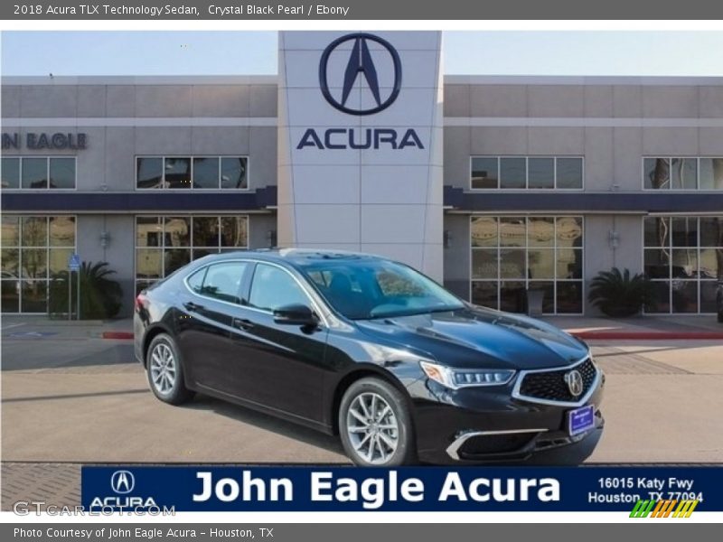Crystal Black Pearl / Ebony 2018 Acura TLX Technology Sedan