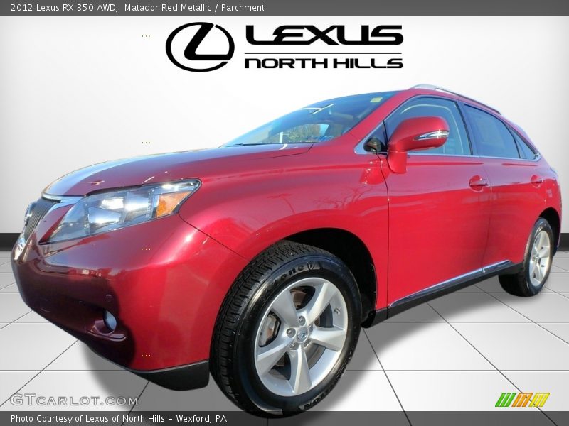 Matador Red Metallic / Parchment 2012 Lexus RX 350 AWD