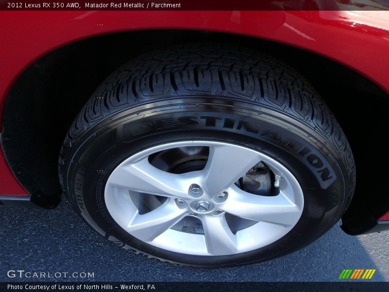 Matador Red Metallic / Parchment 2012 Lexus RX 350 AWD