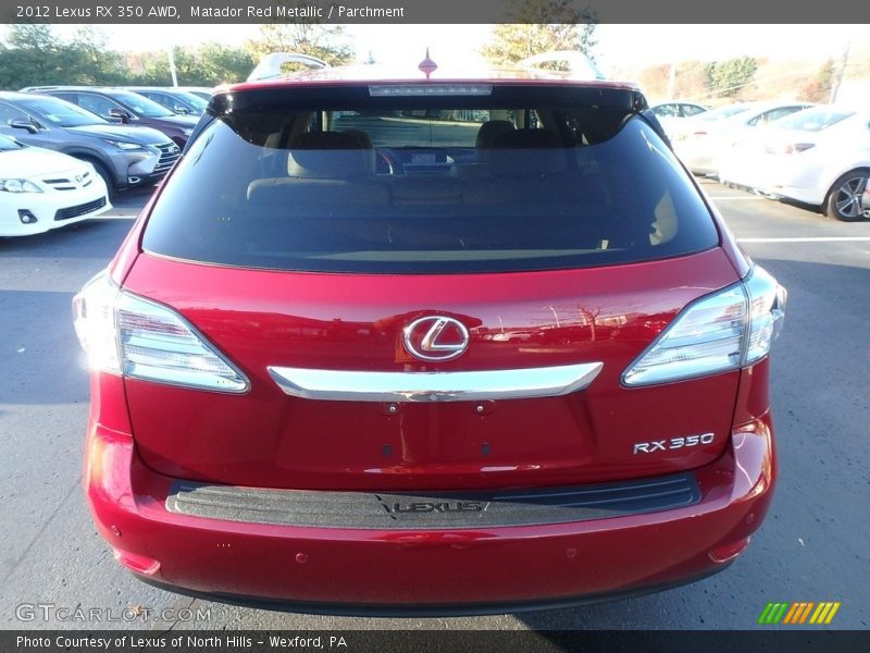Matador Red Metallic / Parchment 2012 Lexus RX 350 AWD
