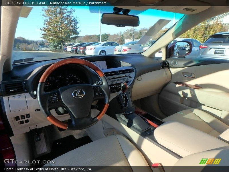 Matador Red Metallic / Parchment 2012 Lexus RX 350 AWD