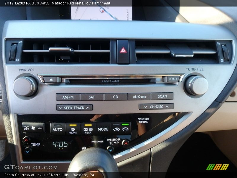 Matador Red Metallic / Parchment 2012 Lexus RX 350 AWD