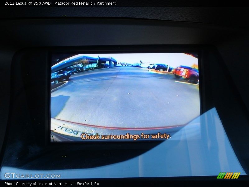 Matador Red Metallic / Parchment 2012 Lexus RX 350 AWD