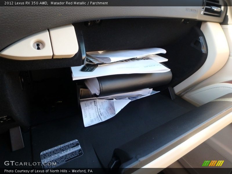 Matador Red Metallic / Parchment 2012 Lexus RX 350 AWD