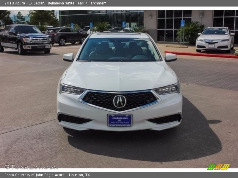 Bellanova White Pearl / Parchment 2018 Acura TLX Sedan