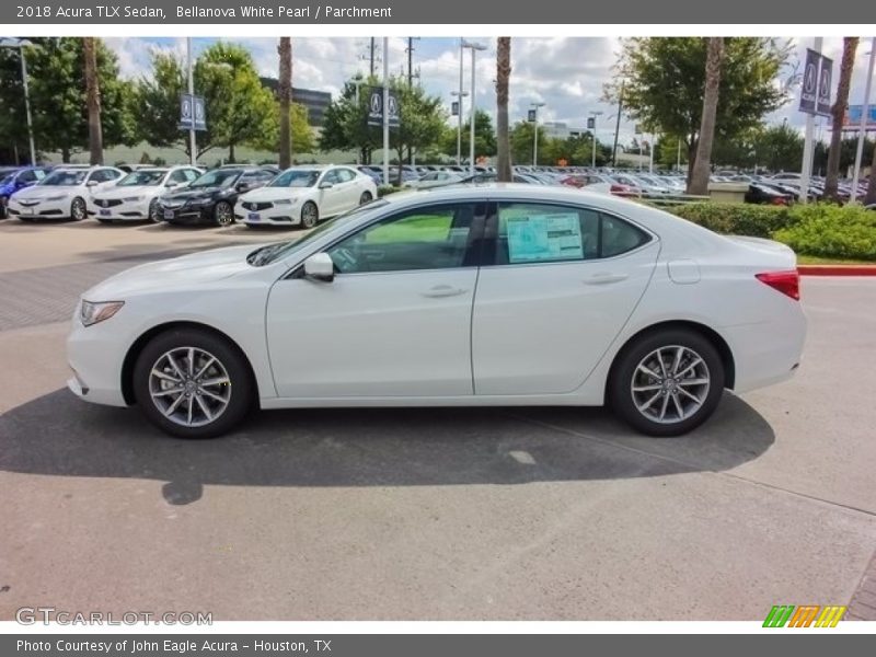 Bellanova White Pearl / Parchment 2018 Acura TLX Sedan