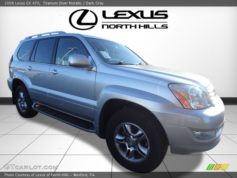 Titanium Silver Metallic / Dark Gray 2008 Lexus GX 470