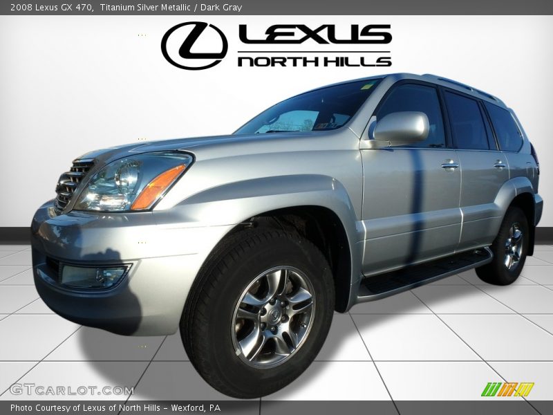 Titanium Silver Metallic / Dark Gray 2008 Lexus GX 470