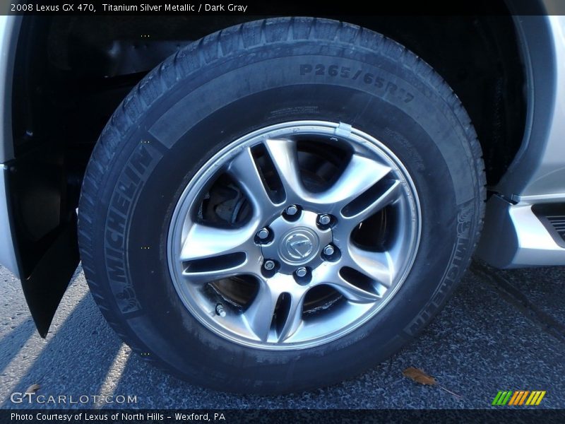 Titanium Silver Metallic / Dark Gray 2008 Lexus GX 470