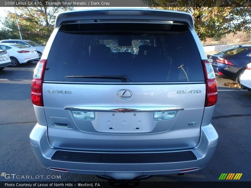 Titanium Silver Metallic / Dark Gray 2008 Lexus GX 470