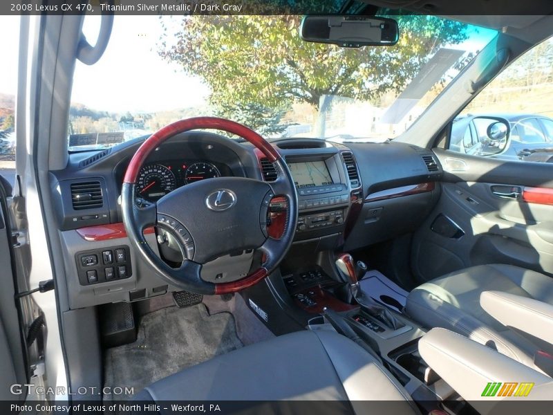 Titanium Silver Metallic / Dark Gray 2008 Lexus GX 470