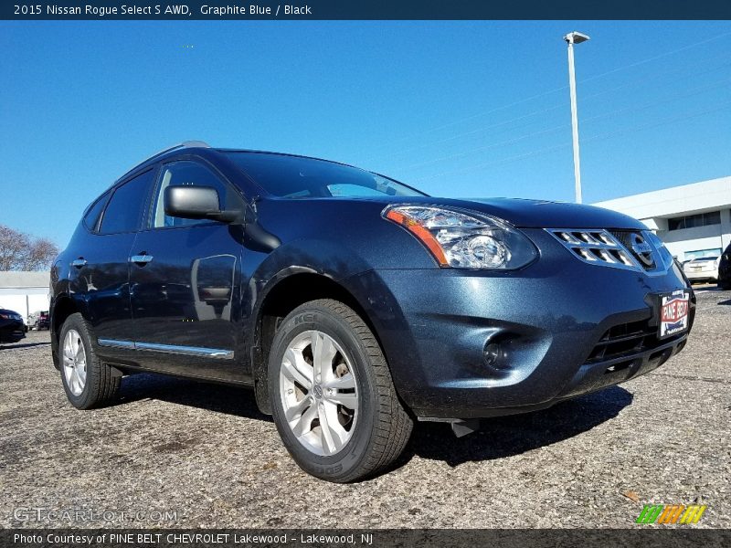 Graphite Blue / Black 2015 Nissan Rogue Select S AWD