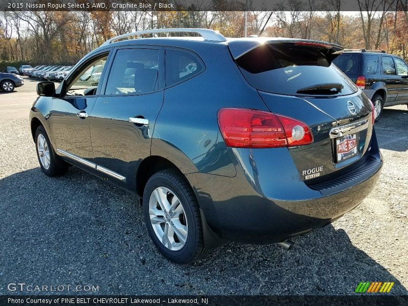 Graphite Blue / Black 2015 Nissan Rogue Select S AWD