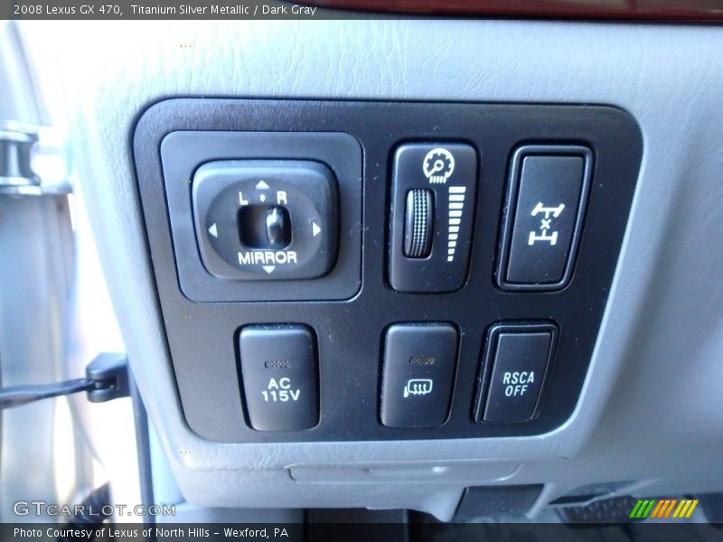 Titanium Silver Metallic / Dark Gray 2008 Lexus GX 470