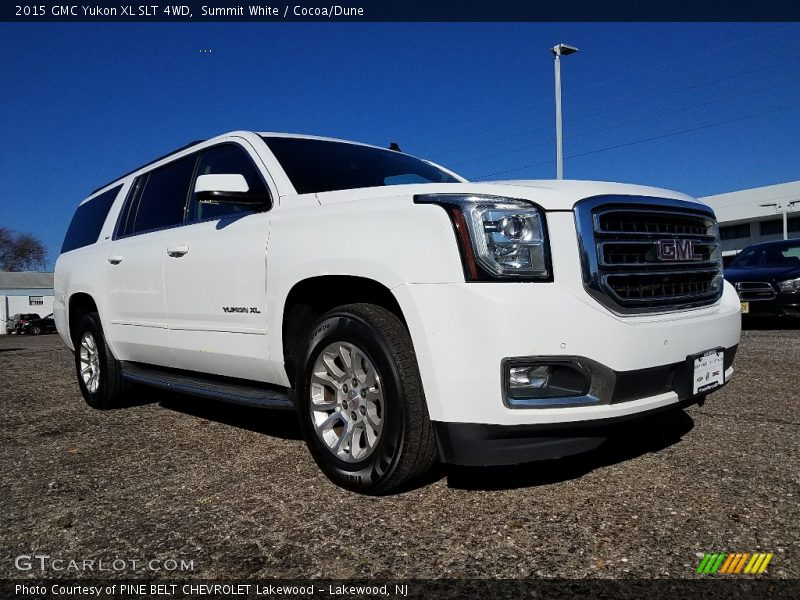 Summit White / Cocoa/Dune 2015 GMC Yukon XL SLT 4WD