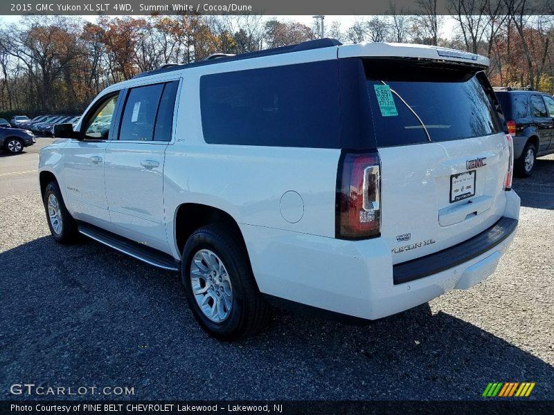 Summit White / Cocoa/Dune 2015 GMC Yukon XL SLT 4WD