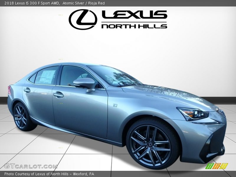 Atomic Silver / Rioja Red 2018 Lexus IS 300 F Sport AWD