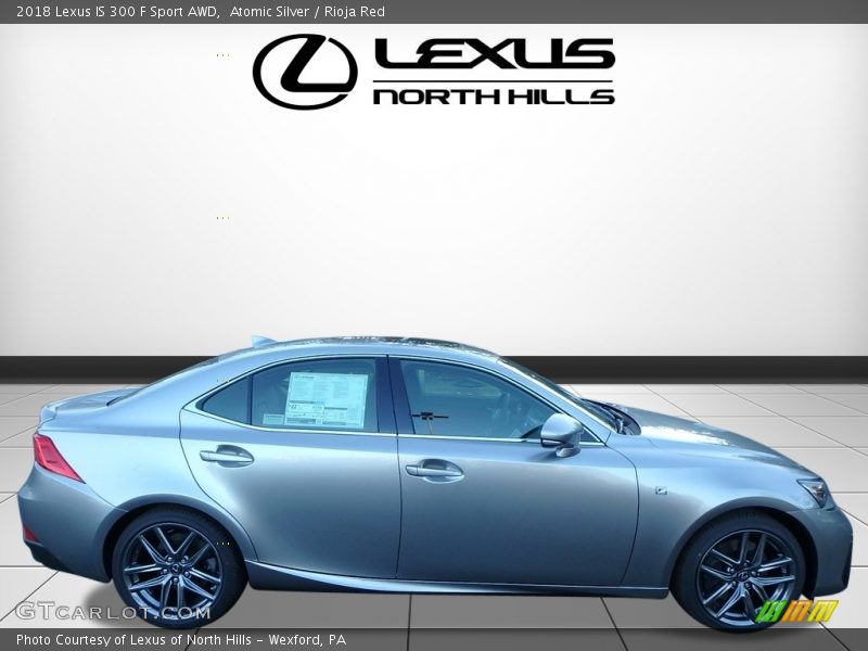 Atomic Silver / Rioja Red 2018 Lexus IS 300 F Sport AWD